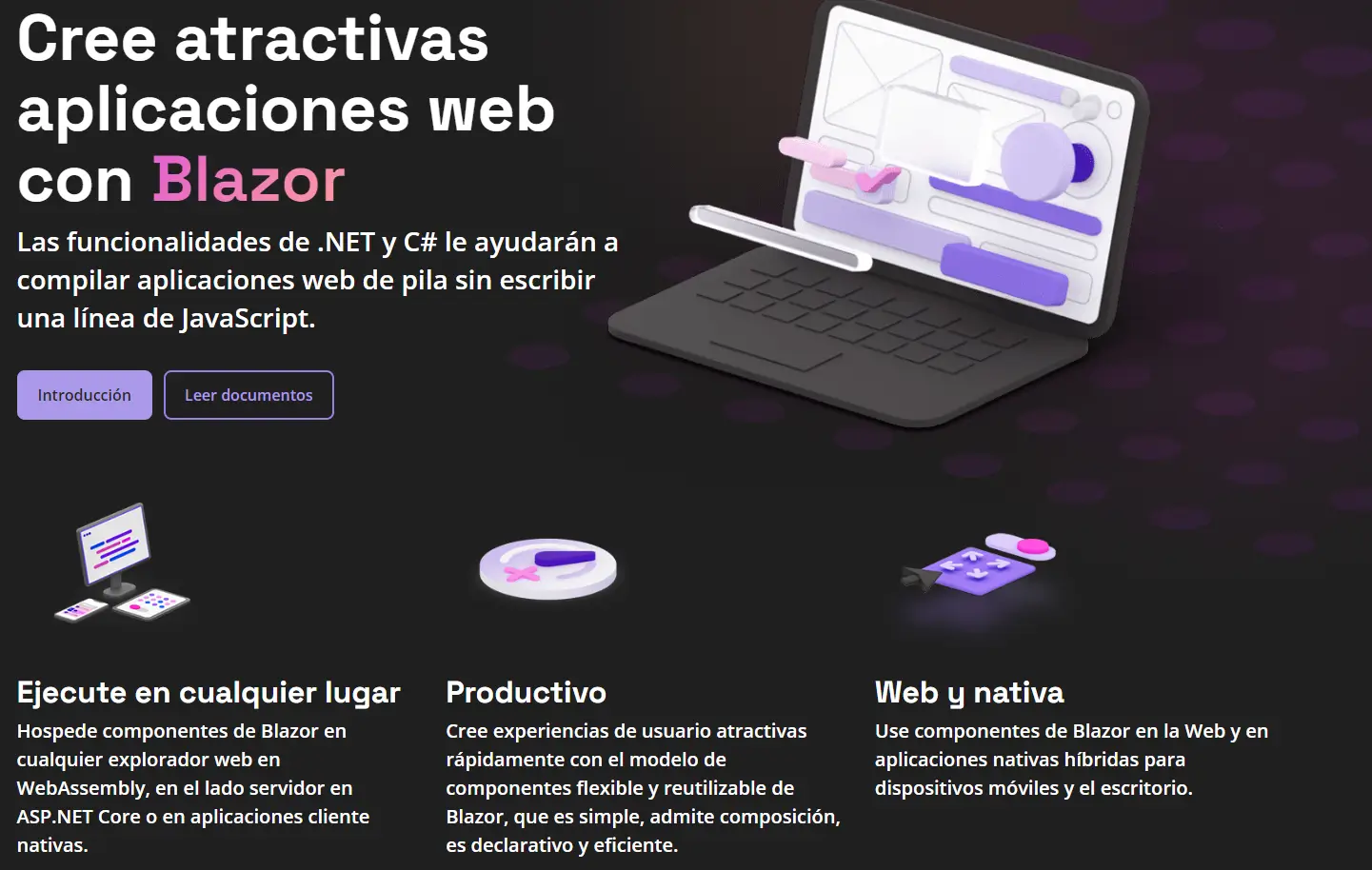 aplicaciones web con Blazor